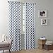 Produktbild Nakita Fenster Vorhang, Polyester-Mischgewebe, indigo, 95" Panel