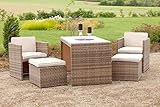 Farbe: savannahgrau MERXX Loungemöbel-Set Merano savannagrau 11tlg. inkl. Kissen