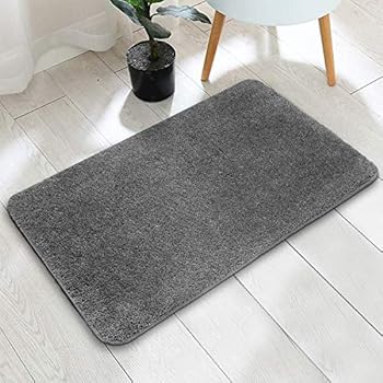 AmazonBasics Badematte aus Memoryschaum, 46 x 71 cm, Grau: Amazon.de