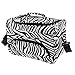 Produktbild sharplace Professional Salon Barber Friseur Cutting Styling Tools Haartrockner Straightener Tragetasche Gepäck Kosmetik Duffle Reisetasche, Zebra Muster