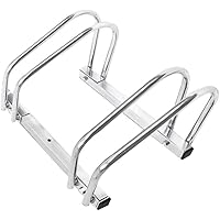 MCTECH Bügelparker Fahrräder Fahrradständer Boden Wand Montage Mehrfachständer (Für 2 Fahrräder)