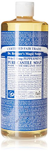 Dr Bronner Peppermint Castile Liquid Soap 946ml