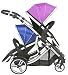 Kids Kargo Duellette 21 BS Twin Double Pushchair Tandem Stroller buggy 2 seat units (Magenta Pink/Fizzy Blue /Black Midnight/Pink/Blue,Silver chassis)