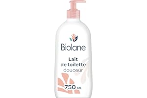 BIOLANE - Mleko toaletowe 750ml - Dziecko - Nowe opakowanie - Czyści twarz, ciało i siedzisko - bez spłukiwania - Miękkie i łagodzące - 99% pochodzenia naturalnego - Wyprodukowano we Francji