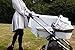 Pram Pegs - Easily Secure Muslin Cloth or Toys to your Pram Neutral White
