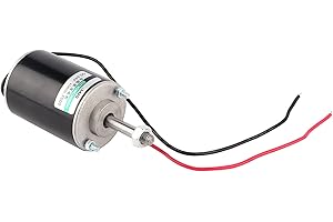 LAZMIN Permanentmagnetischer Gleichstrommotor, 12/24V 30W Hochgeschwindigkeits-CW/CCW-Elektromotor für DIY-Generator(24 V 6000 U/min)