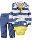 Kidsform Baby Unisex 3 Pack Romper Set Langarm Strampler...