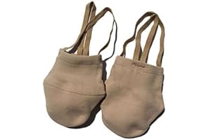 bopely 1pair Rythmique De Gymnastique Chaussures À Demi-Chaussettes Douces Compétitions Professionnelles en Tricot, Chaussures Selles Protéger Couleur De Peau Élastique