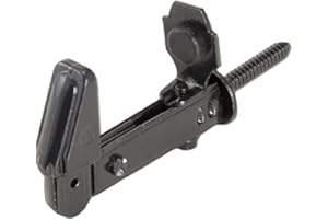 COMBIARIALDO Fermapersiana regolabile stilizzato con fermo reversibile 507 - NeroVerniciato, 180 mm