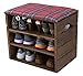 Produktbild Liza Line® Schuhregal mit Sitzfläche und Zwei Einlegeböden Schuhschrank Sitzbank Schuhablage Sitz Kissen Schuhkommode Organizer Schuhbank Standregal Garderobe Möbel | umweltfreundlich