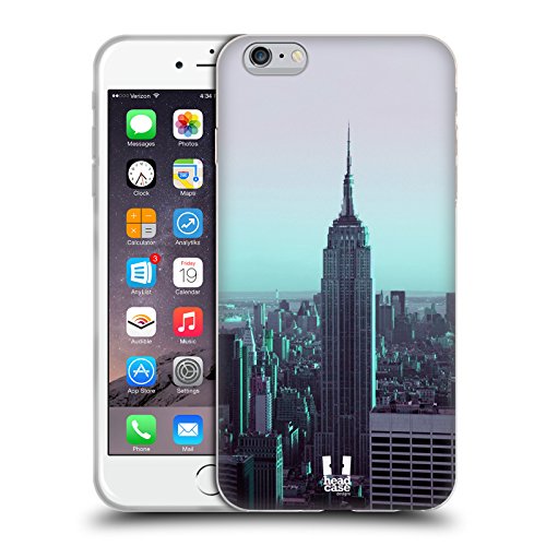 Head Case Designs Empire State Building Manhattan New York Best Of Places Set 2 Soft Gel Case for Apple iPhone 6 Plus / 6s Plus