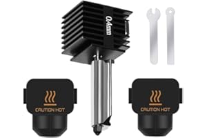 HzdaDeve Hotend für A1 Mini/A1 Druckkopf Upgrade Hochtemperatur 0.4MM gehärtete Stahldüse Hot End Kit Extruder Ersatz mit 2PCS Silikon Abdeckung Socke für Bambu Lab 3D Drucker Zubehör