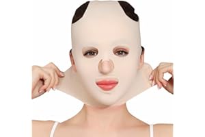 BETUED Maschera Modellante per il Viso, Cintura a V per il Sollevamento del Viso a Copertura Totale, Maschera per la Pelle di Sollevamento, Bendaggio Modellante per il Viso Riutilizzabile Shaper per il Massa