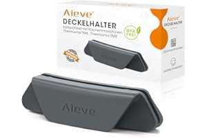 AIEVE Aieve Uchwyt pokrywki, ochrona przed kapaniem, kompatybilny z robotami kuchennymi Thermomix TM6, TM5, praktyczny pomocnik do pokrywki do miksowania