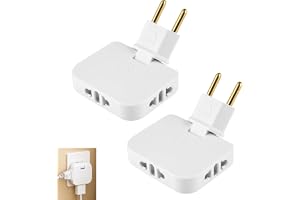 2 stycken platta uttag med 180° vridbart huvud, 180° roterande vägguttag med 3 uttag, 180° vridbar multi-adapter för hem, kontor, sovrum, kök, utrymmen, säker