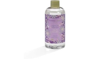 Hassett Green London - Uzupełnienie do dyfuzora zapachowego z olejkiem eterycznym Lawenda i Lila - Duża butelka 250ml, ekologiczne, wegańskie, bezalkoholowe, idealne na prezent
