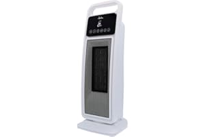 Jata JCTC2102 – Calefactor cerámico digital de torre con mando a distancia. 2 potencias de calor y aire frío. 2 modos: ventilación ó calor. Función oscilante. Temporizador de hasta 8 horas