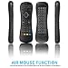 Produktbild ALLCACA Mini Air Fly Mouse 2.4 G Funk Tastatur Multifunktional Air Fernbedienung Maus mit USB Empfänger und LED-Hintergrundbeleuchtung, Geeignet für Android Smart TV Box, Desktop, Notebook und Computer, schwarz
