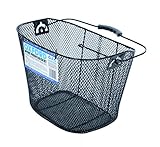 Oxford Handlebar Mesh Basket with Bracket - Black