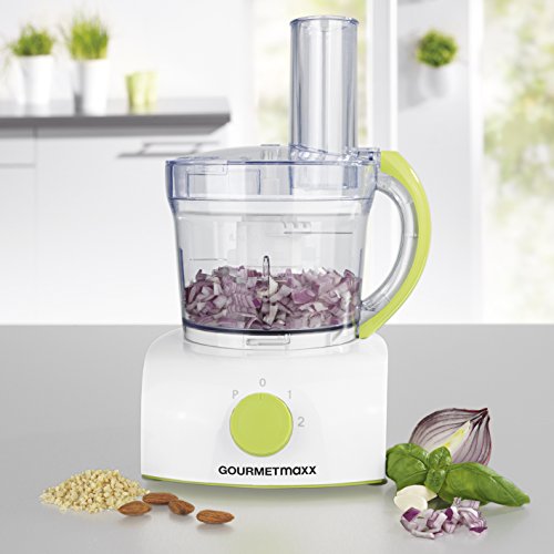 GOURMETmaxx Multifunktionale Küchenmaschine mit 3 verschiedenen Einsätzen zum Mixen, 1 L, 350 W, grün - 5