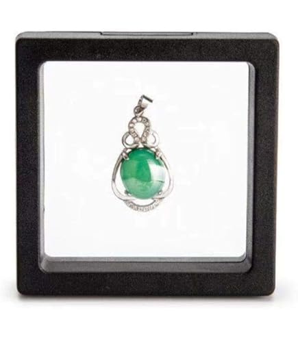 Angoily 4x Schwebende Schmuckdisplay Box - Transparent Mit PE Film