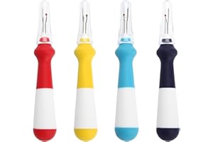 MEMOFYND 4 unidades de herramientas para quitar costuras, herramienta de reparación de roscas, separador de costuras para coser, herramienta de costura rápida (4 colores)