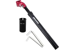 Yongness Tige de Selle à Suspension pour vélo,Tige de Selle à Suspension à Ressort, diamètre 27,2mm, 30,9mm,31,6 mm, adaptée aux vélos électriques,VTT,Descente, vélos de Ville