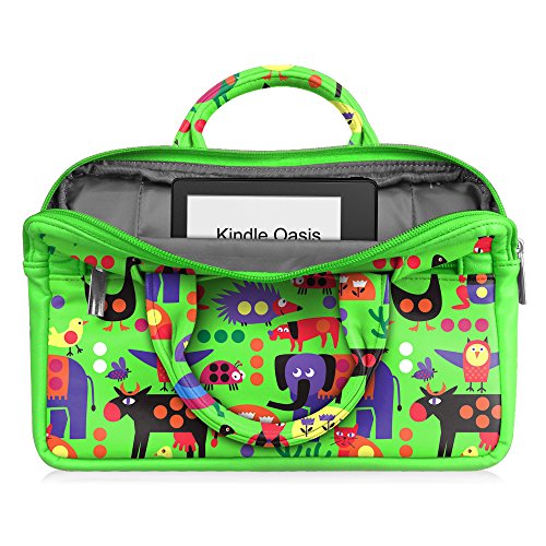 Fintie Universal 6-8-Zoll-Tablet Schutzhülle, Premium Kunstleder Reise-Tragetasche für Das neue Fire 7-Tablet (2017), Das neue Fire HD 8-Tablet (2017), Fire Kids Edition, Amazon FreeTime Kid-Proof, Fire HD 6 / HD 7 / HDX 7, Kindle Oasis – Zoo - 4