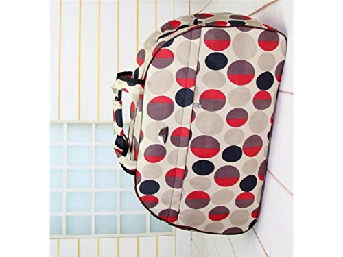 HBNGVF Einfach Wasserdichte Große Kapazität Turnbeutel Sport Holdall Reise Weekender Seesack (Multicolor Kreise)