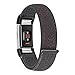 Produktbild Liqiqi Armband für Fitbit Charge 2 Watch, Ersatz-Uhrenarmband aus Nylon mit Schnellverschluss für Fitbit Charge 2 Smart Watch Schwarz