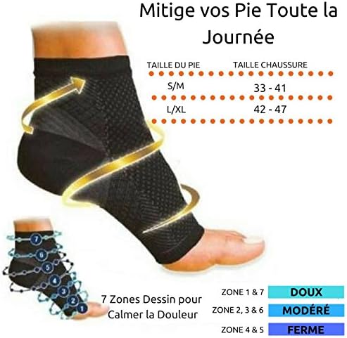 Best Plantar Fasciitis Socks-Foot Care Compression Sleeve Arch &amp; Ankle Support-100% Eases Swelling &amp; Acts Like a Brace to Relieve Pain-Bonus Gift: Silicone Gel Heel Socks. (L/XL)