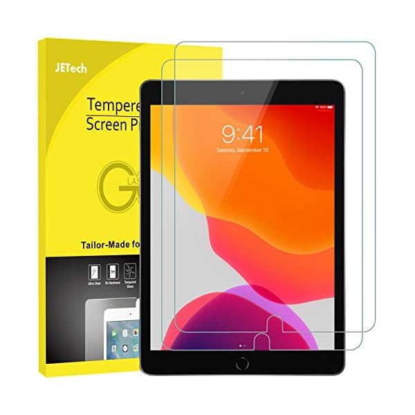 JETech Protector de Pantalla Compatible con iPad 8/7 (10,2 Pulgadas, 2020/2019 Modelo), iPad Air 3 (10,5 Pulgadas, 2019…
