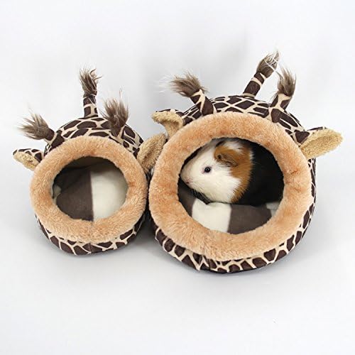 APig 17 x 13 cm Warm Plush Sleep Mat Pad Toy House for for Hamster/Hedgehog/Squirrel/Guinea Pig/Rats and Other Small Animals- Giraffe