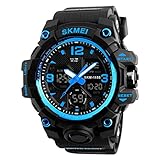 Uhren Für Herren Multifunktions Digital Sportuhr Military Clock Mit LED Dual Display Calendar 50M Wasserdicht