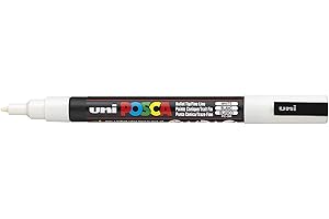 UNI-BALL Posca Marqueur peinture PC-3 M – Blanc – Simple Stylo