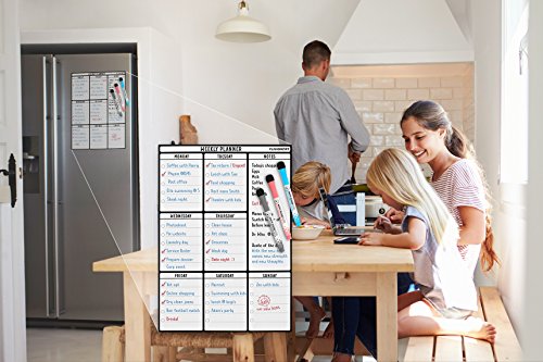 Pizarra planificador semanal magn tico de borrado en seco en formato A 3 - Gran tablero de notas con un im n fuerte y flexible tanto para adultos como para ni os - Pizarra blanca practica de Plan Smart Pizarra planificador semanal magn tico de borrado en seco en formato A 3 - Gran tablero de notas con un im n fuerte y flexible tanto para adultos como para ni os - Pizarra blanca practica de Plan Smart