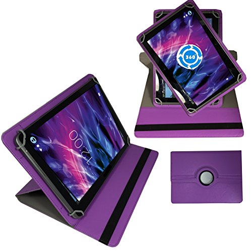 360° 7 Zoll LILA Tablet Tasche Schutz Hülle Etui für ARCHOS 70 Xenon Color - 2