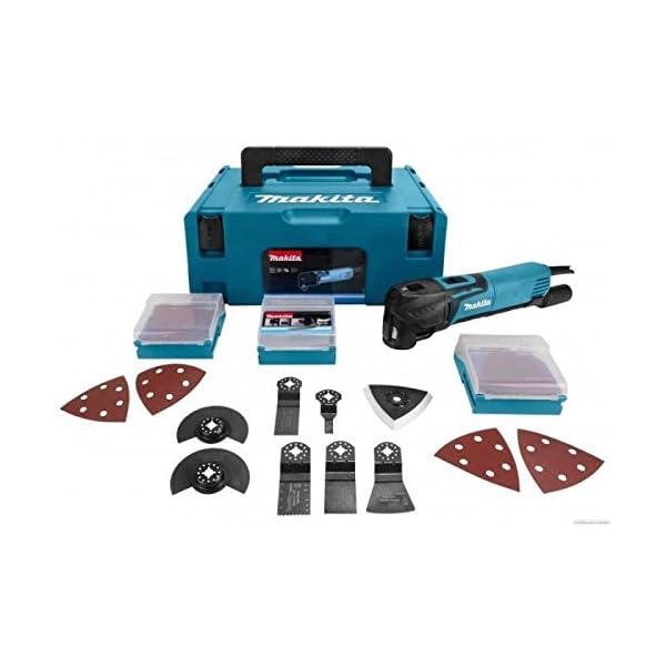 Makita TM3010CX3J Multifunktionswerkzeug 320W + 58 teiliger + koffer Makpac