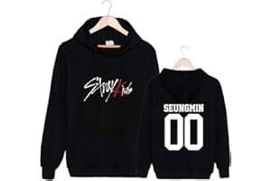 EnjoyYourLife Stray Kids I Am You Sudadera con Capucha para Hombre 3D Digital Impresión Unisex Sweatshirt Bang Chan Changbin Hyunjin Han Felix Seungmin