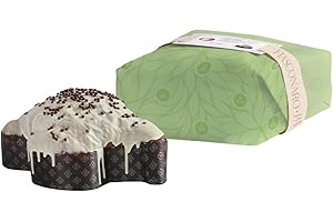 Fiasconaro - " Colomba " (Dolce Tipico Pasquale) con gocce di cioccolato e pera candita ricoperta di cioccolato bianco e croccantini di cioccolato, confezionata a mano 1 Kg