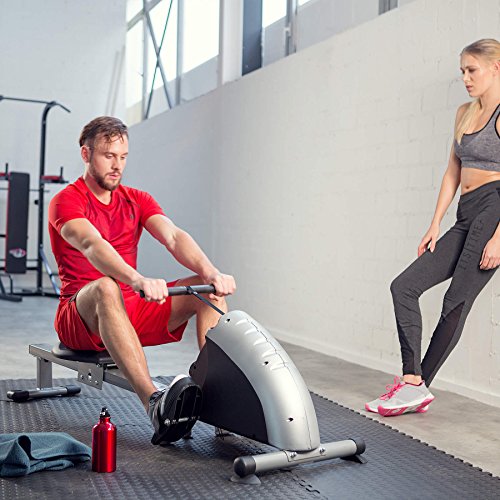 TecTake® Rudergerät Ruderzugmaschine Fitnessgerät mit Trainingscomputer - 2