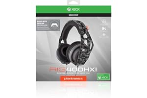 PLANTRONICS Nacon RIG 400HX, Auriculares para Juegos, Conector de 3,5 mm, para Xbox One, Xbox Series X y PC, Urban Camo