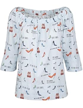 SEIDENSTICKER Damen Bluse Schwarze Rose Bügelleicht Fashion-Bluse