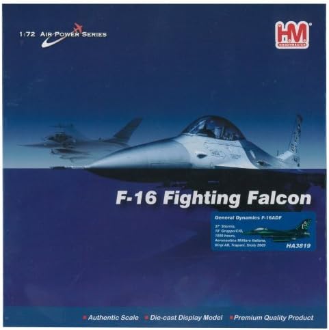F-16A ADF Fighting Falcon 1/72 Die Cast Model, 37 Stormo, 18 Gruppo CiO, Aeronautica Militare Italiana, by Hobby Master HA4503 by Military Aircraft