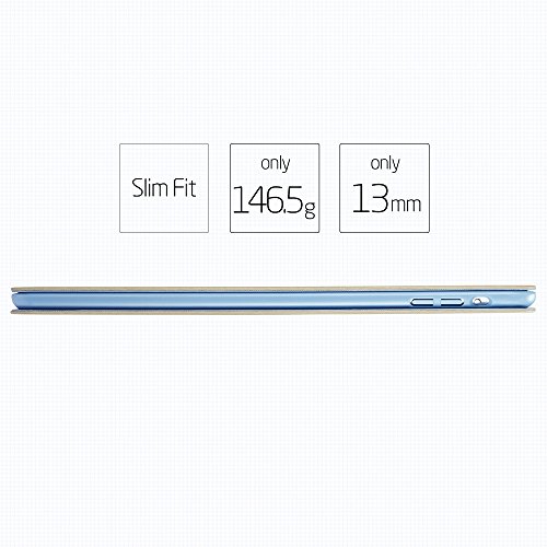 iPad Mini Hülle, ESR® Auto aufwachen / Schlaf Funktion und Einstellbarem Blickwinkel Funktion Schutzhülle für iPad Mini 3/2/1 (Blau) - 8