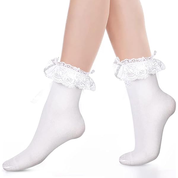 Calzini Lolita Al Ginocchio Con Fiocco - Puro Cotone, Stile Principessa, Per Cosplay E Moda - Foto 9