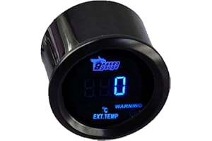 Mintice 12V 52mm Macchina Il Motore Luce a LED Blu Digitale Schermo Indicatore di Temperatura Gas Scarico Gauge Meter Calibro EGT Ext Sensore