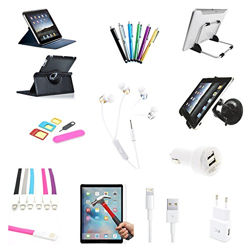 22 teiliges Apple iPad Pro 12,9" Zoll Zubehör Set Pack Paket | MEGAPACK |