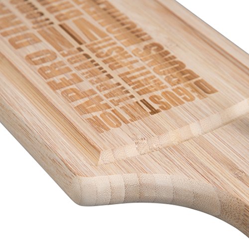 Levivo schmales Schneid- und Servierbrett aus Bambusholz für Tapas, Bruschetta, Baguette etc. - 7