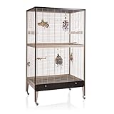 - diese Voliere bietet Ihren Kleinen 10 % mehr Platz als die üblichen 60 cm Volieren, was Ihnen Ihre Vogel danken werden